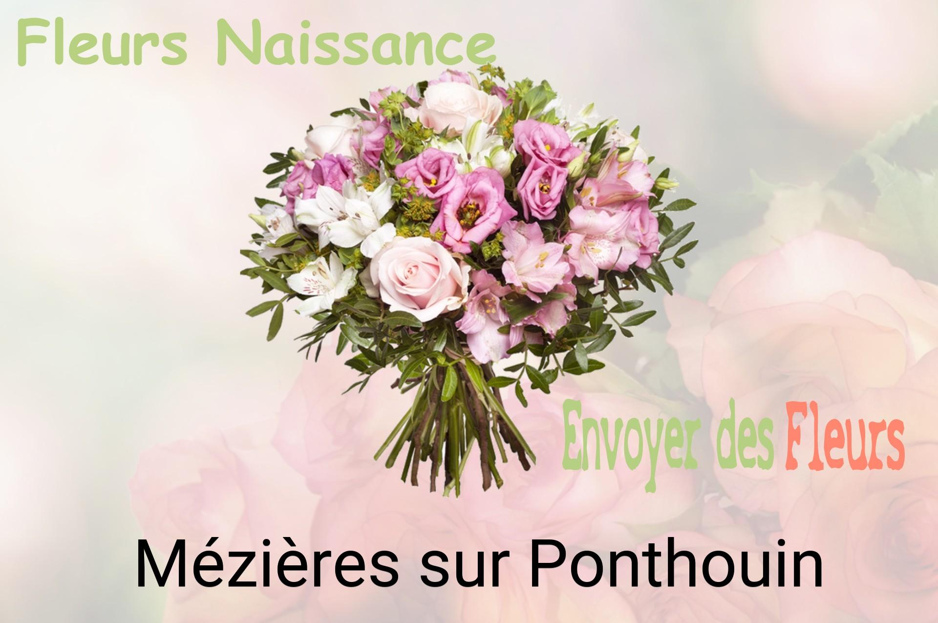 Bouquet de fleurs de naissance livré à Mézières-sur-Ponthouin
