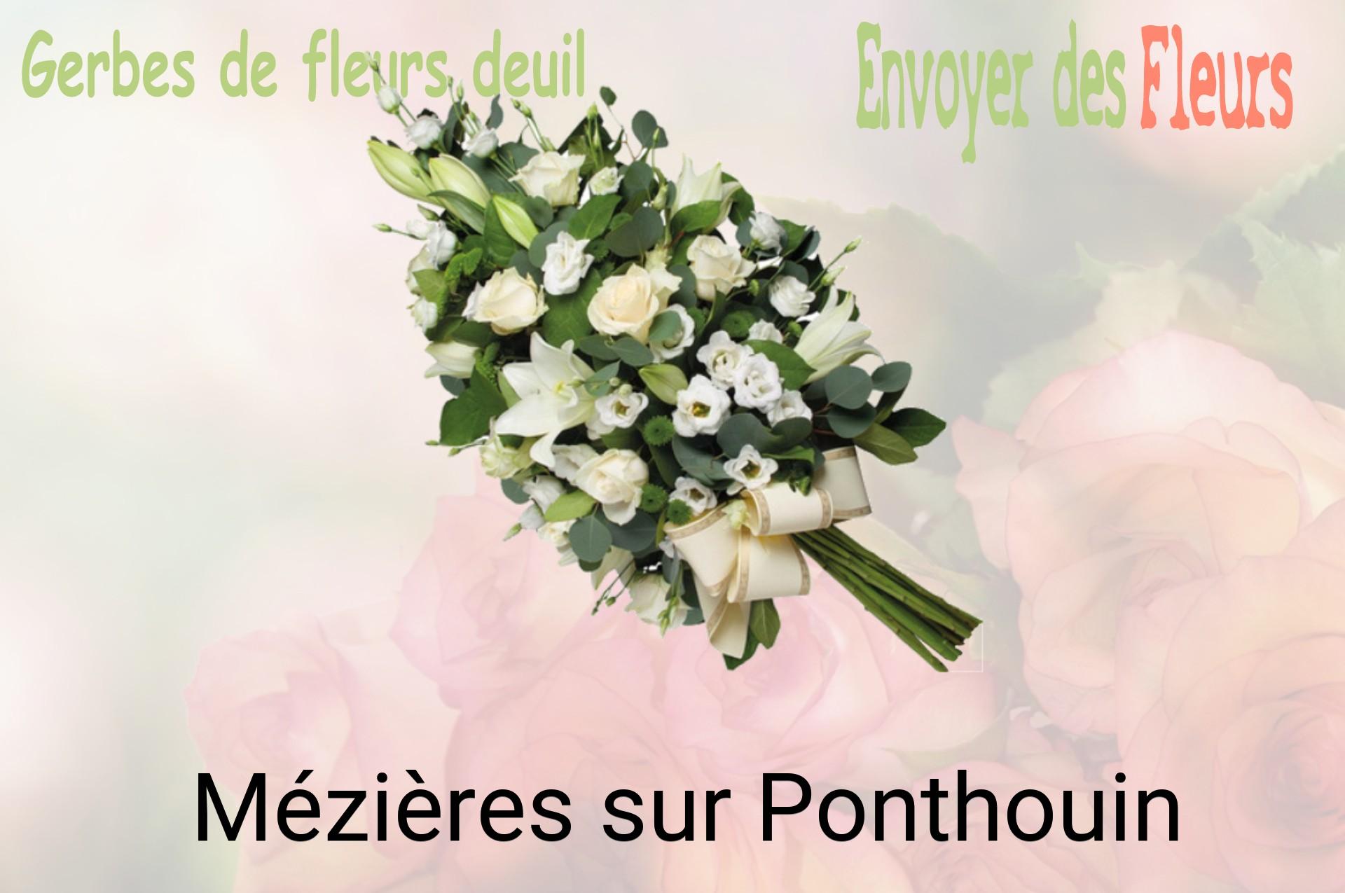 Gerbe de fleurs de deuil livrée à Mézières-sur-Ponthouin